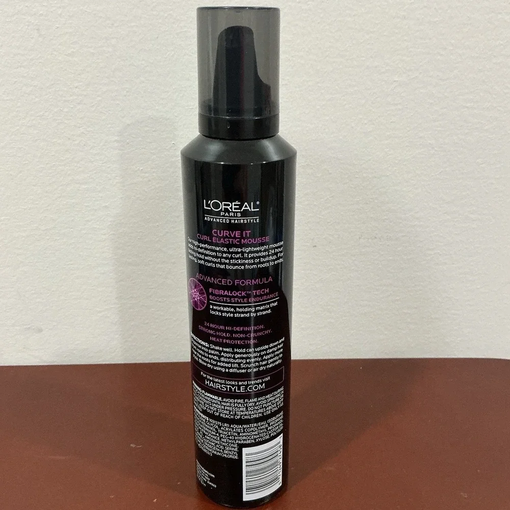 L'Oreal‎ Paris CURVE IT Curl Elastic Mousse Strong Hold 8.3 oz New! Discontinued